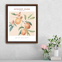 Apricot Farm Framed Canvas Art Print
