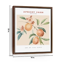Apricot Farm Framed Canvas Art Print