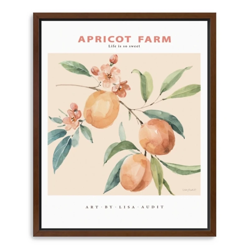 Apricot Farm Framed Canvas Art Print