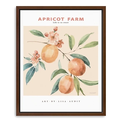 Apricot Farm Framed Canvas Art Print