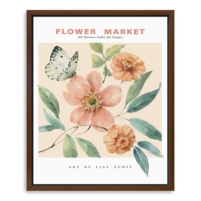 Floral Market Framed Canvas Art Print, 18x22
