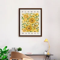 Sunflower Blooms Framed Canvas Art Print, 26x32