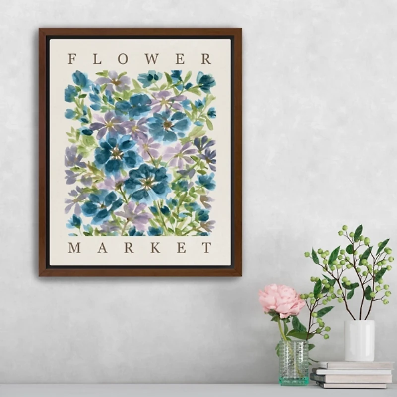 Blooms Framed Canvas Art Print