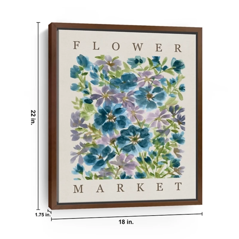 Blooms Framed Canvas Art Print