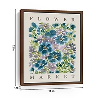 Blooms Framed Canvas Art Print