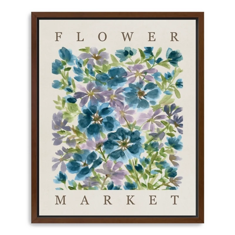 Blooms Framed Canvas Art Print