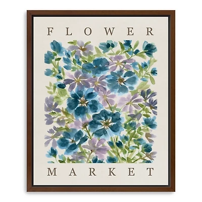 Blooms Framed Canvas Art Print