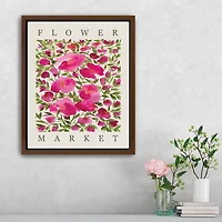 Rose Blooms Framed Canvas Art Print, 18x22