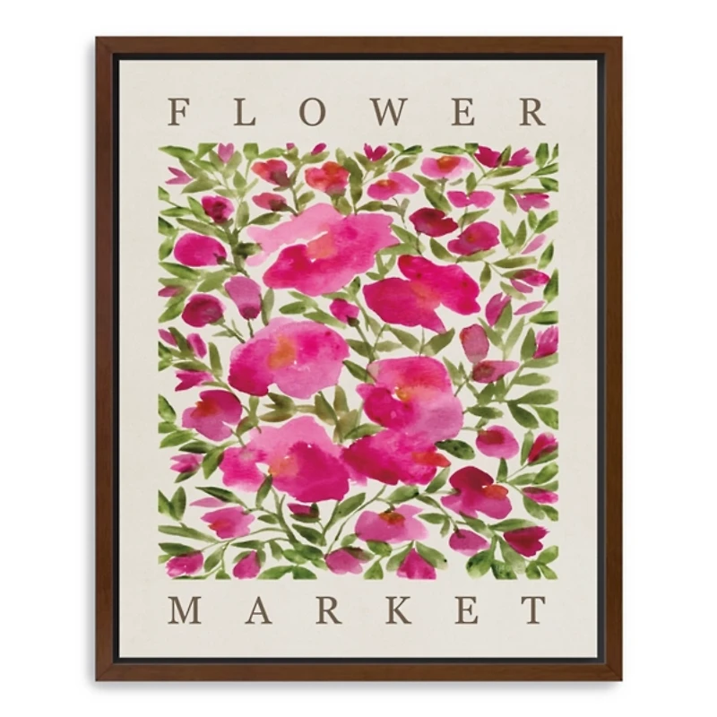 Rose Blooms Framed Canvas Art Print, 18x22