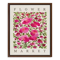 Rose Blooms Framed Canvas Art Print, 26x32