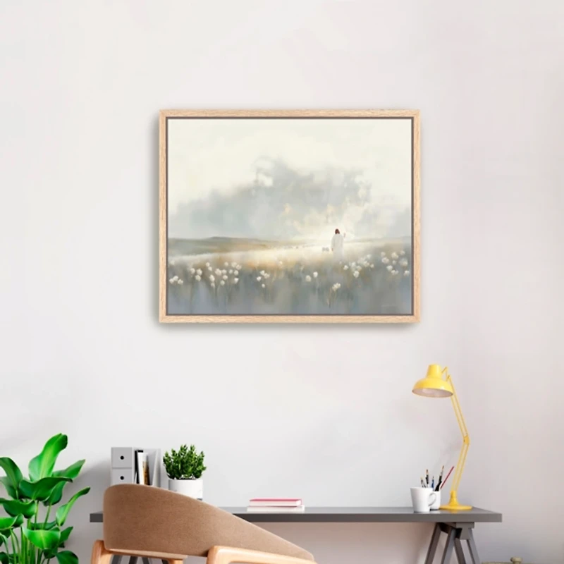 Gently Calling Framed Canvas Art Print