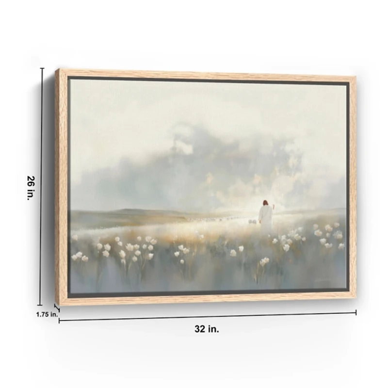 Gently Calling Framed Canvas Art Print