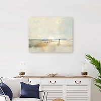 He Leads Me Canvas Art Print