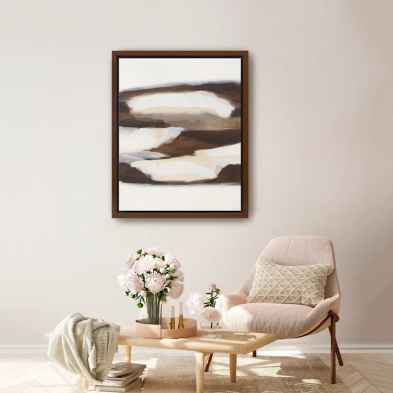 Thistledown Framed Canvas Art Print