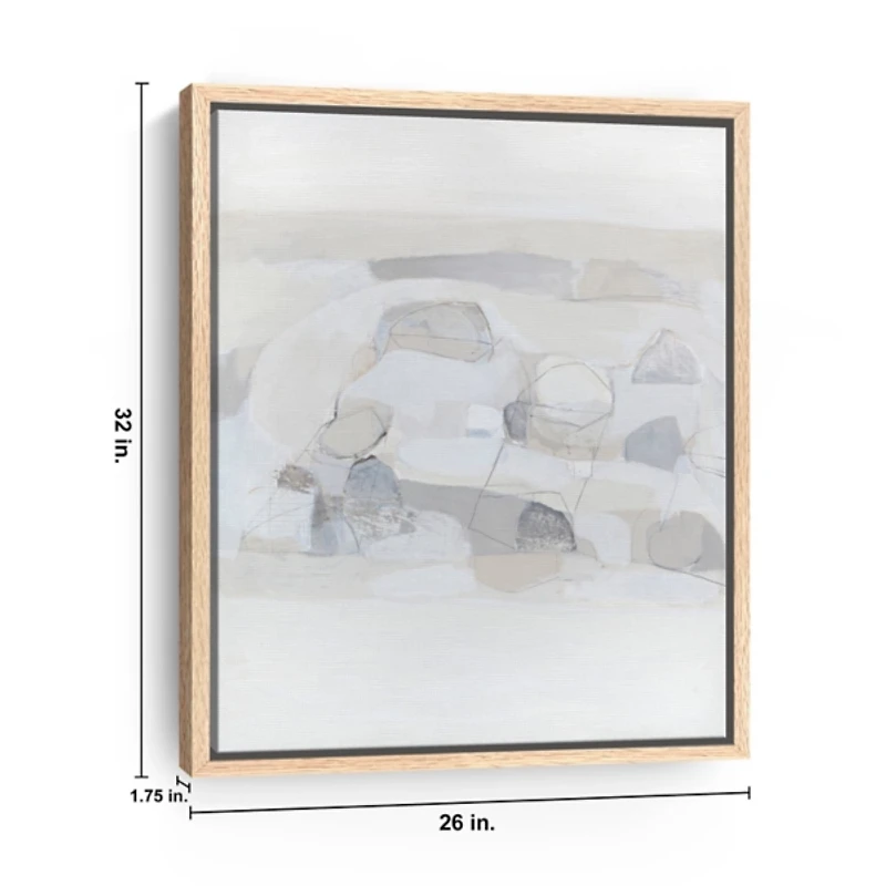 Abstract Evell Framed Canvas Art Print