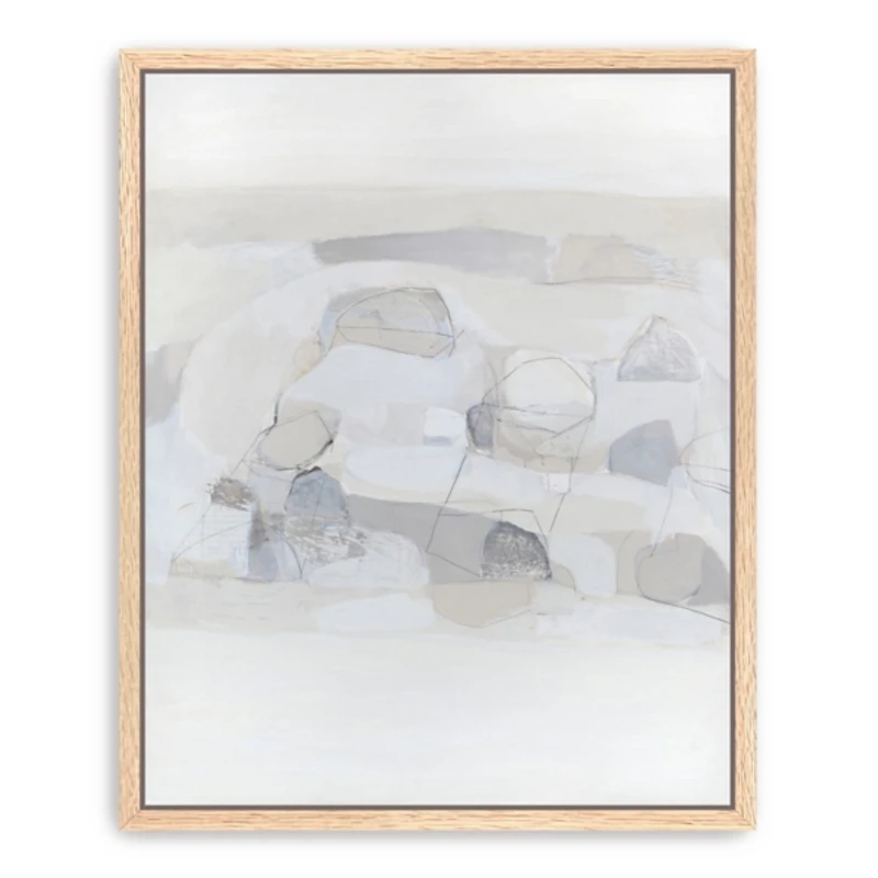 Abstract Evell Framed Canvas Art Print