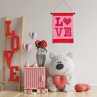 Polka Dot Love Hanging Wall Plaque