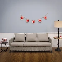 Hearts and Dots Banner