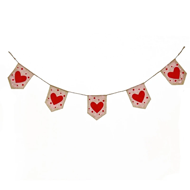 Hearts and Dots Banner