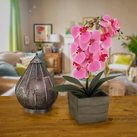 Pink Orchid Arrangement in Wooden Box