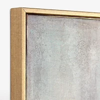 Luxe Abstract Gold Foil Framed Canvas Art Print