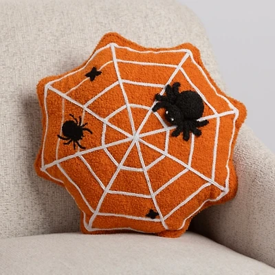 Spider Web Halloween Pillow