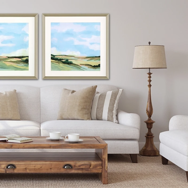 Golden Meadow II Framed Art Print