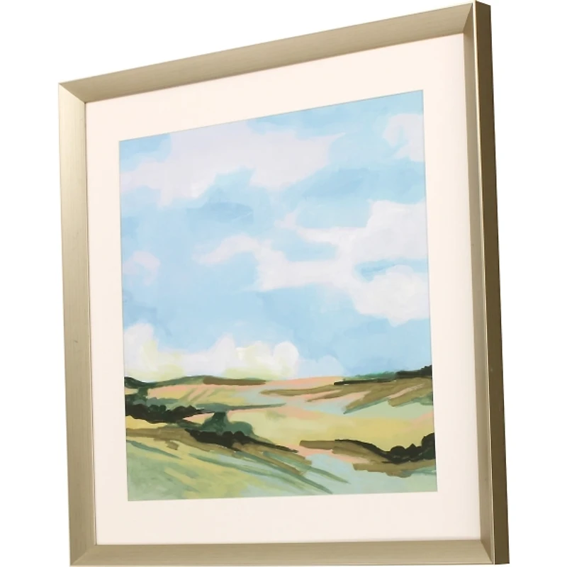 Golden Meadow II Framed Art Print