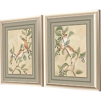 Fresco Songbirds 2-pc. Framed Art Print Set