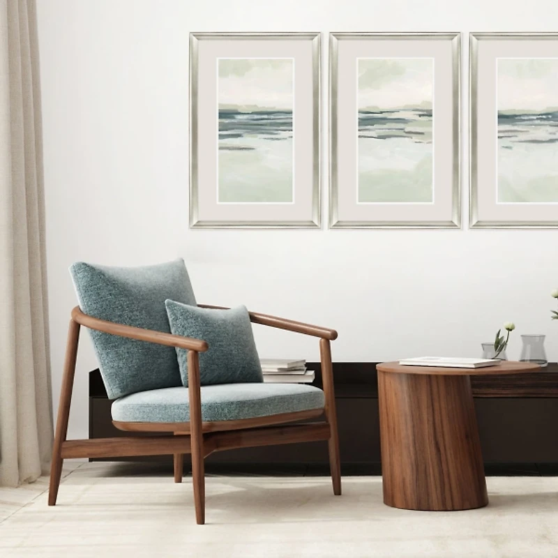 Moss Coastline Framed Art Prints, Set of 2