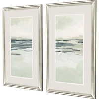 Moss Coastline Framed Art Prints, Set of 2