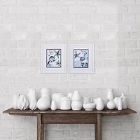 Cerulean Seashells Framed Art Prints, Set of 2