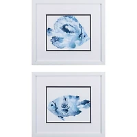 Blue Ocean Fish Framed Art Prints, Set of 2