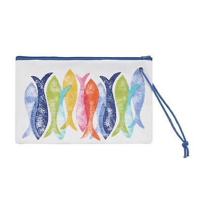 Multicolor Fiesta Fish Wristlet