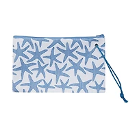 Blue Starfish Wristlet