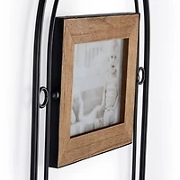 Arched Metal and Wood Collage Frame
