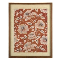 Fall Foliage on Linen Framed Art Print