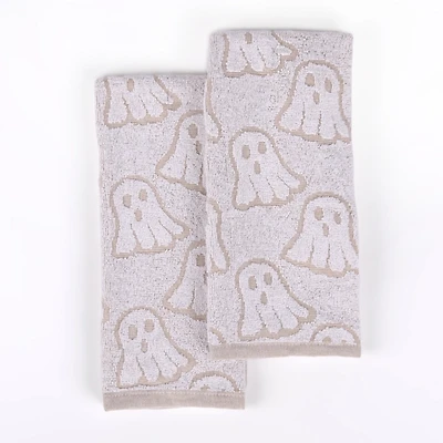 Ghosts Jacquard Kitchen Towels, Set of 2