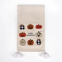 Multi Jack O Lanterns Halloween Table Runner