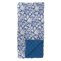 Blue Floral Cotton Full/Queen Quilt