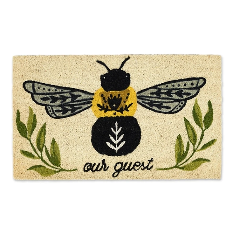 Bee Our Guest Coconut Coir Doormat