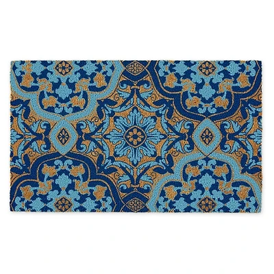 Ornate Floral Coconut Coir Doormat