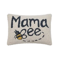 Mama Bee Hooked Pillow