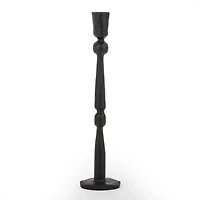Ezra Black Iron Taper Candle Holder, 11 in.