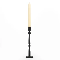 Ezra Black Iron Taper Candle Holder, 11 in.