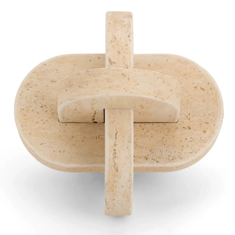 Faux Travertine Knot, 7 in.