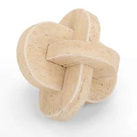 Faux Travertine Knot, 7 in.