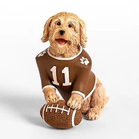 Goldendoodle Football Figurine, 7 in.