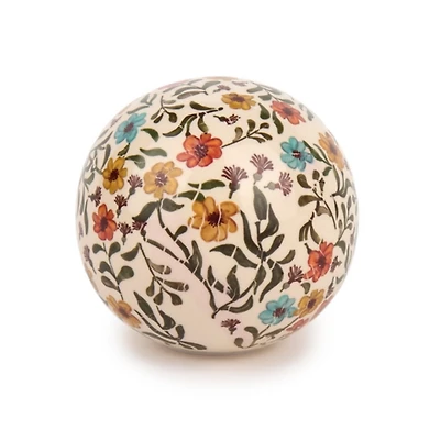 Fall Floral Porcelain Orb