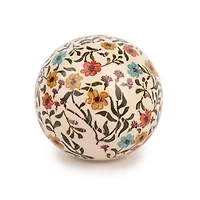 Fall Floral Porcelain Orb